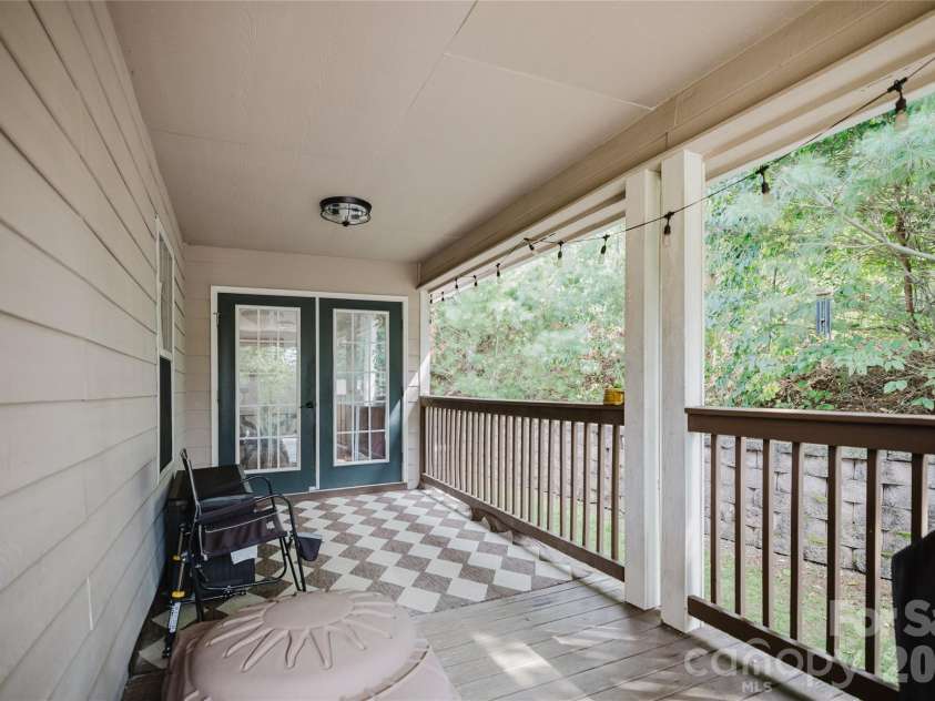 91 Crestview Street, Canton, NC 28716.  MLS# CAR4429307, YatesRealty ID 55727. Back porch
