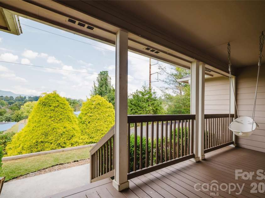 91 Crestview Street, Canton, NC 28716.  MLS# CAR4429307, YatesRealty ID 55727. Front porch
