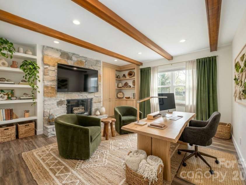 72 Fairfax Avenue, Asheville, NC 28806.  MLS# CAR4428977, YatesRealty ID 55732. *Digitally staged as office*