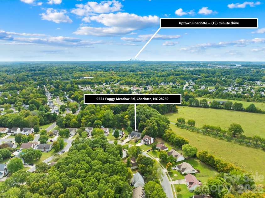 9521 Foggy Meadow Road, Charlotte, NC 28269.  MLS# CAR4432947, YatesRealty ID 55776. 