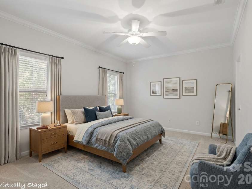 24526 Blue Heron Circle, Lancaster, SC 29720.  MLS# CAR4431328, YatesRealty ID 55799. Primary bedroom-virtually staged