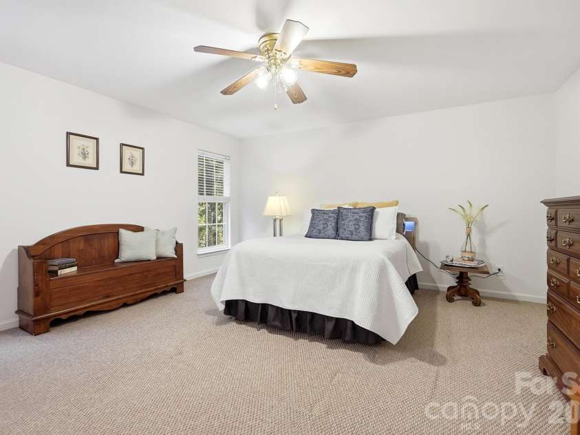 2100 Pineapple Court, Matthews, NC 28105.  MLS# CAR4431286, YatesRealty ID 55807. Primary Bedroom