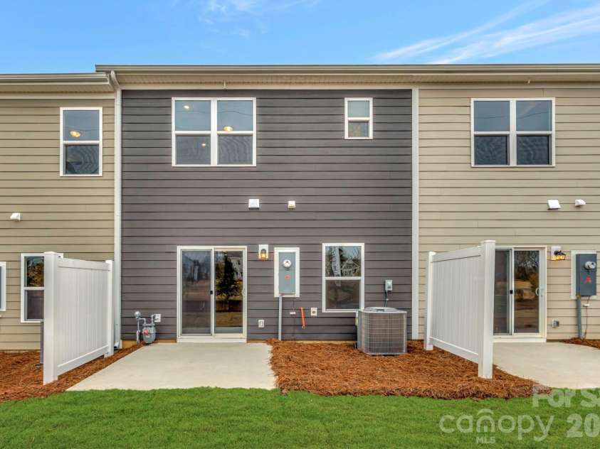 1022 Overbrook Place, Wingate, NC 28174.  MLS# CAR4355301, YatesRealty ID 5581. Rear exterior