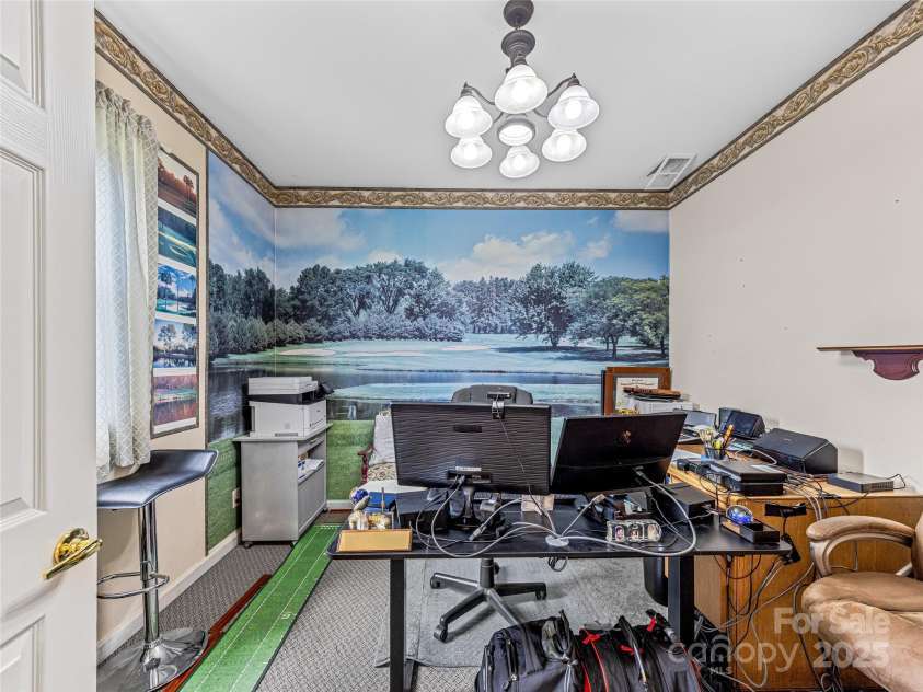 265 Flat Creek Church Road, Weaverville, NC 28787.  MLS# CAR4241685, YatesRealty ID 5581. Office 2 of 2 off of garage (withhalf bath)