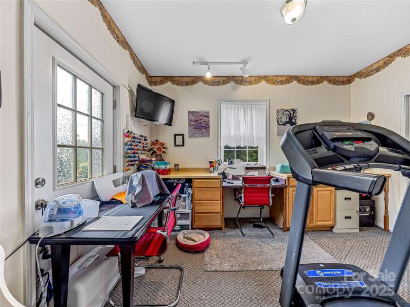 265 Flat Creek Church Road, Weaverville, NC 28787.  MLS# CAR4241685, YatesRealty ID 5581. Office 2 of 2 off of garage (withhalf bath)