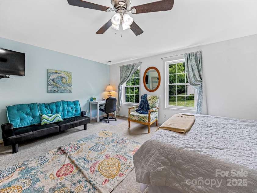 265 Flat Creek Church Road, Weaverville, NC 28787.  MLS# CAR4241685, YatesRealty ID 5581. Upstairs Bedroom