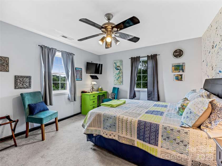 265 Flat Creek Church Road, Weaverville, NC 28787.  MLS# CAR4241685, YatesRealty ID 5581. Upstairs Bedroom