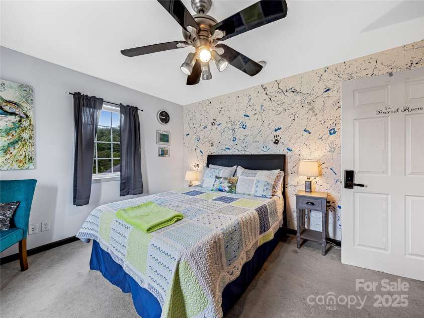 265 Flat Creek Church Road, Weaverville, NC 28787.  MLS# CAR4241685, YatesRealty ID 5581. Upstairs Bedroom