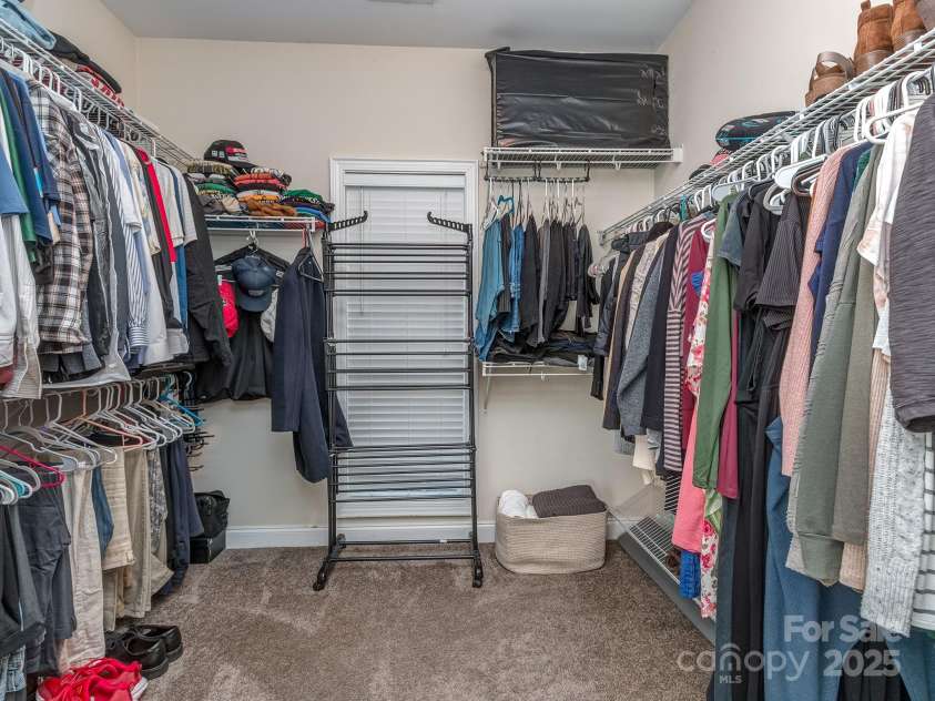1009 Summer Creste Drive, Indian Trail, NC 28079.  MLS# CAR4241045, YatesRealty ID 5582. Primary closet