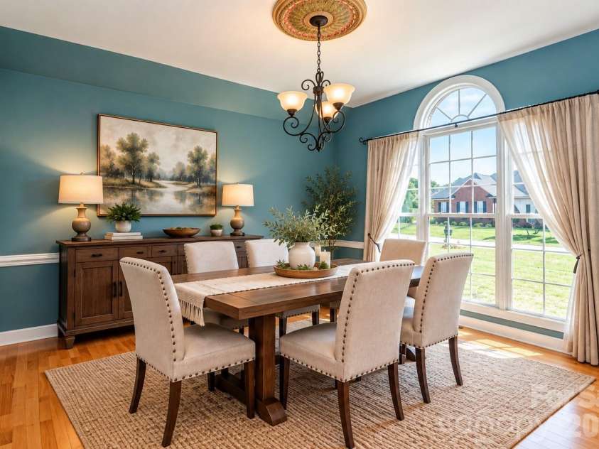2915 Woodfield Lane, Lincolnton, NC 28092.  MLS# CAR4432025, YatesRealty ID 55823. Dining Room- virtually staged