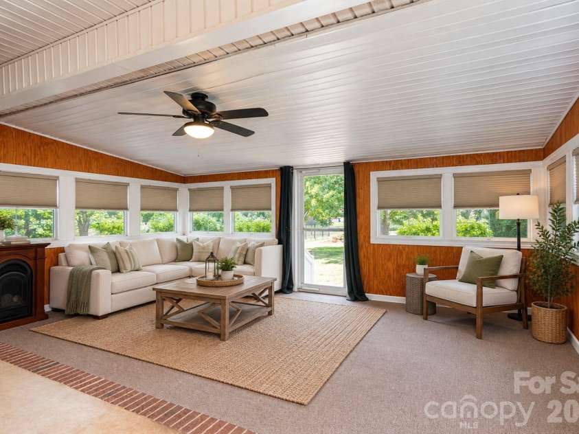 2915 Woodfield Lane, Lincolnton, NC 28092.  MLS# CAR4432025, YatesRealty ID 55823. Sunroom- Virtually staged.