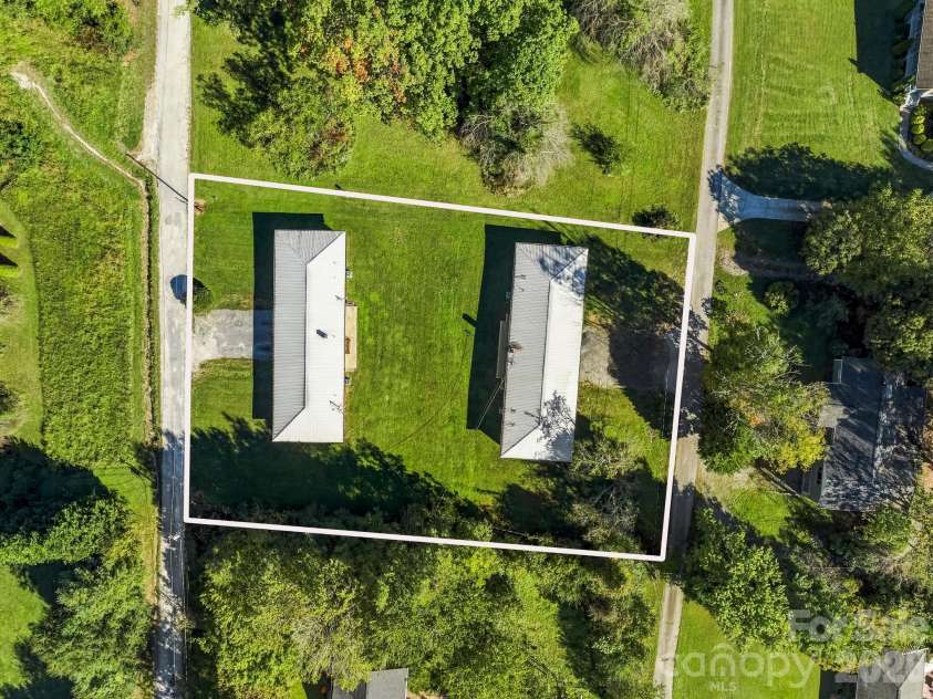 17 Randolph Avenue, Flat Rock, NC 28731.  MLS# CAR4428296, YatesRealty ID 55829. Aerial (Approximate Boundary Lines)