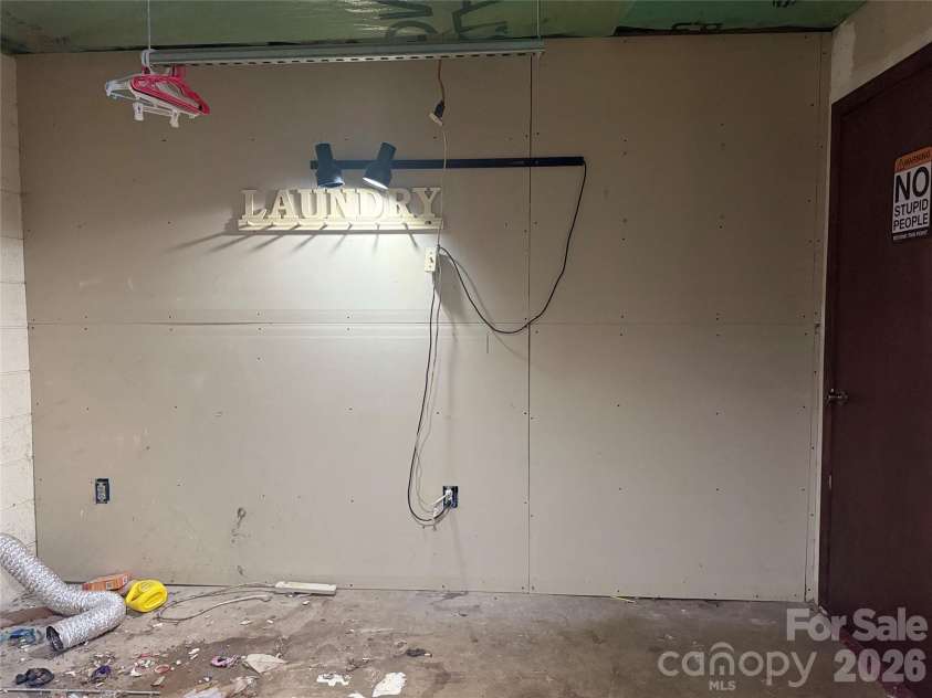 138 Rash Road, Lincolnton, NC 28092.  MLS# CAR4326541, YatesRealty ID 5584. Laundry area in the utility room/unfinished area