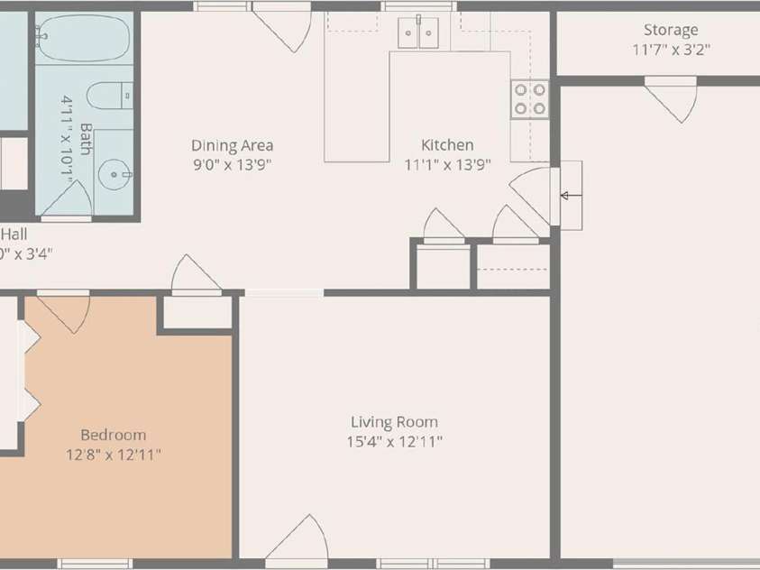 1061 Isenhour Court, Maiden, NC 28650.  MLS# CAR4432470, YatesRealty ID 55851. Floor Plan with measurements