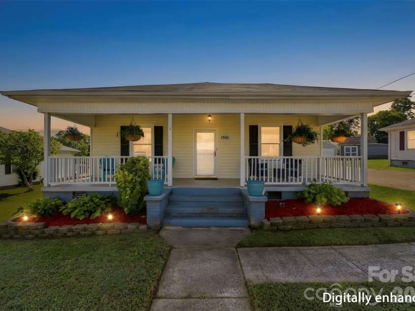 1501 Perfection Avenue, Belmont, NC 28012.  MLS# CAR4432644, YatesRealty ID 55871. Virtual twilight photo, digitally enhanced.