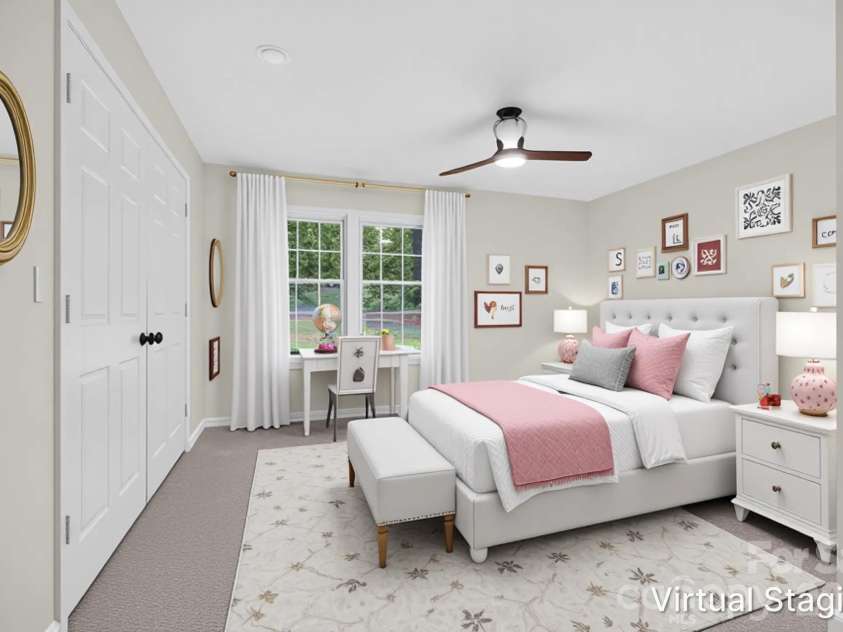 5550 Overlook Circle, Winston Salem, NC 27105.  MLS# CAR4432343, YatesRealty ID 55933. Virtually Staged