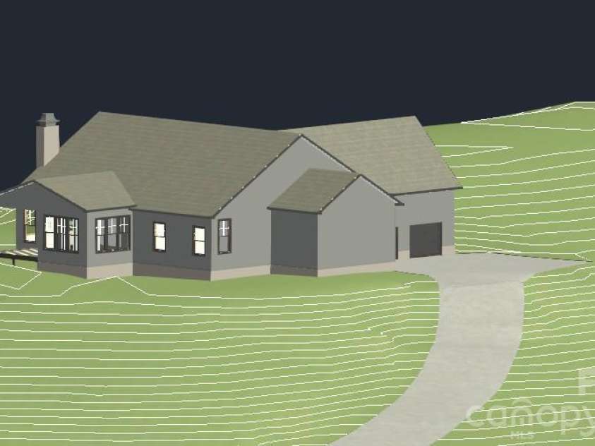 0 Sunset Drive, Mill Spring, NC 28756.  MLS# CAR4432604, YatesRealty ID 55946. BACK & SIDE ELEVATION