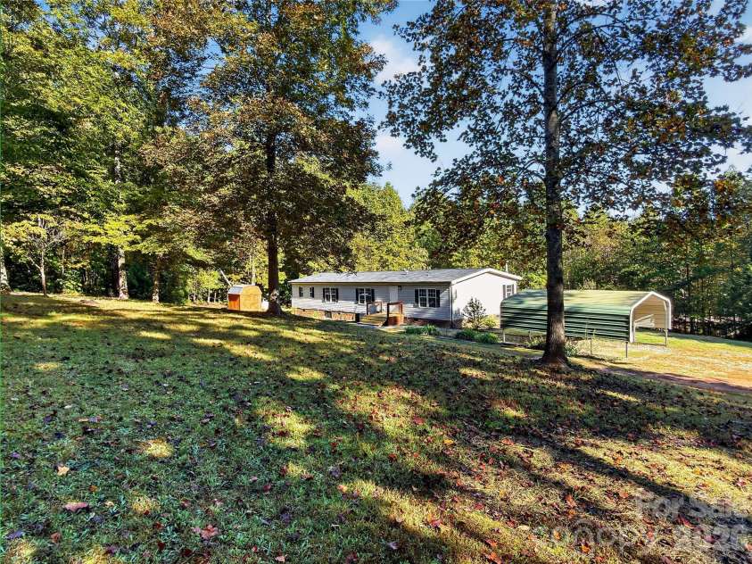 124 Tyler Terrace, Rutherfordton, NC 28139.  MLS# CAR4431827, YatesRealty ID 55954. House View from Backyard
