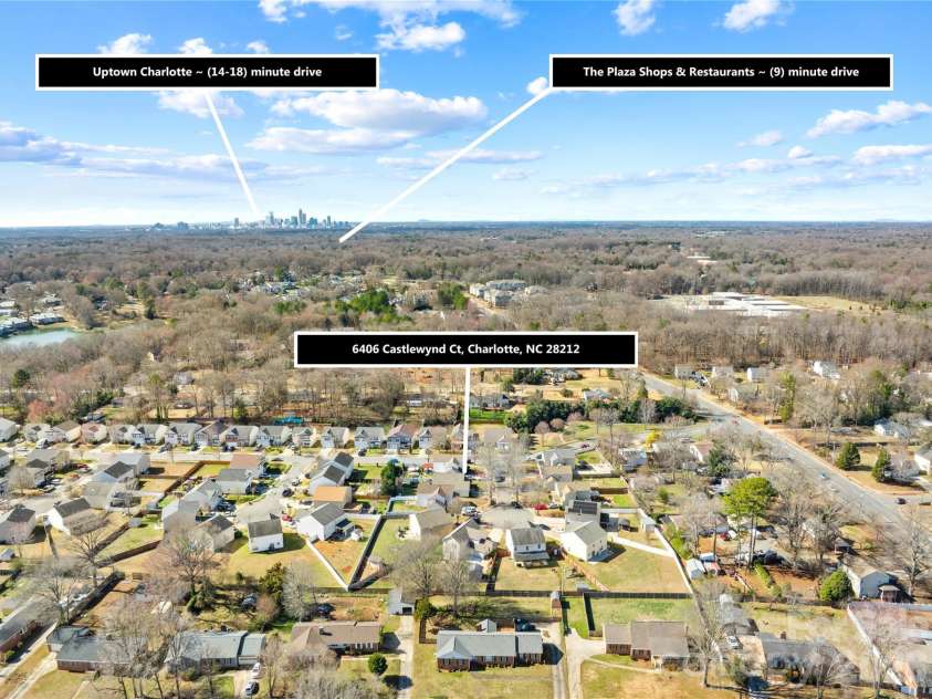 6406 Castlewynd Court, Charlotte, NC 28212.  MLS# CAR4350709, YatesRealty ID 5596. 
