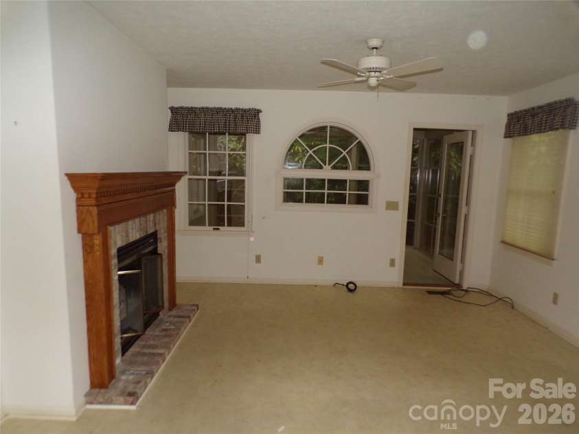 10 Governors Drive, Hendersonville, NC 28791.  MLS# CAR4433249, YatesRealty ID 55977. View from kitchen; dining area