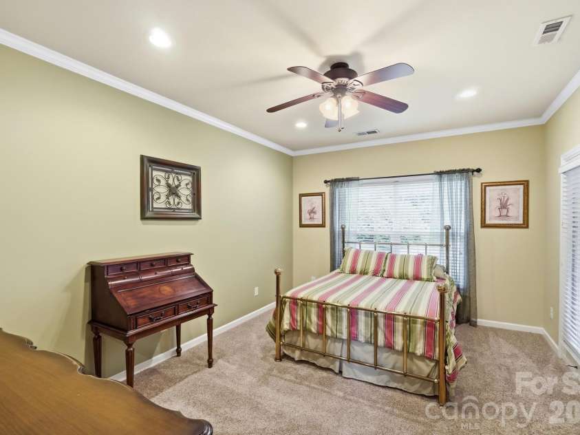 1121 Deep Hollow Court, Waxhaw, NC 28173.  MLS# CAR4431905, YatesRealty ID 56009. 1st Floor Bedroom