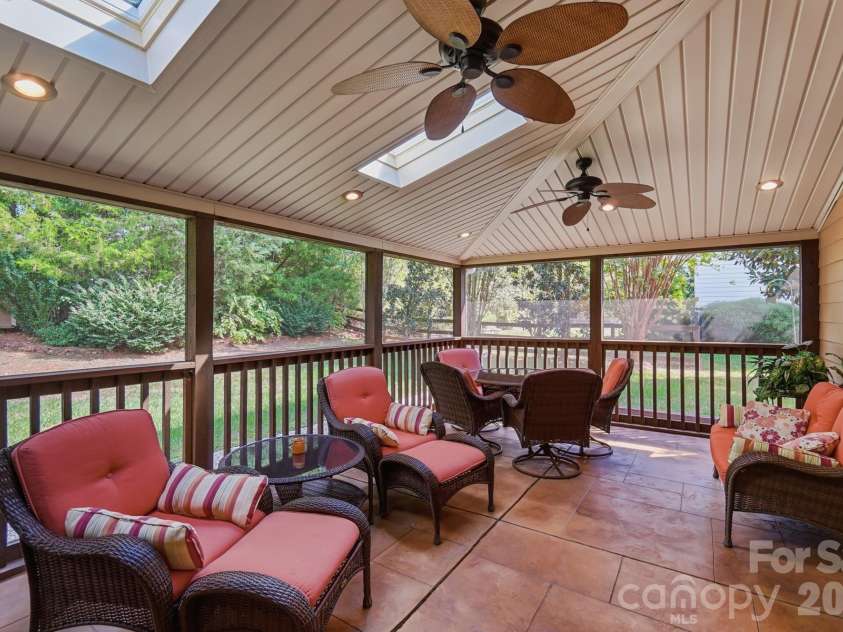 1121 Deep Hollow Court, Waxhaw, NC 28173.  MLS# CAR4431905, YatesRealty ID 56009. Screened Patio