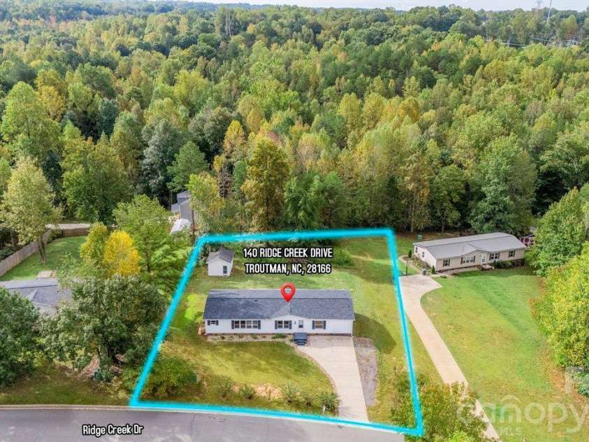 140 Ridge Creek Drive, Troutman, NC 28166.  MLS# CAR4426047, YatesRealty ID 56022. 