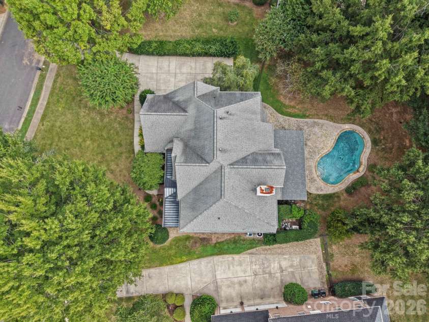 15025 Jockeys Ridge Drive, Charlotte, NC 28277.  MLS# CAR4429098, YatesRealty ID 56032. View from above