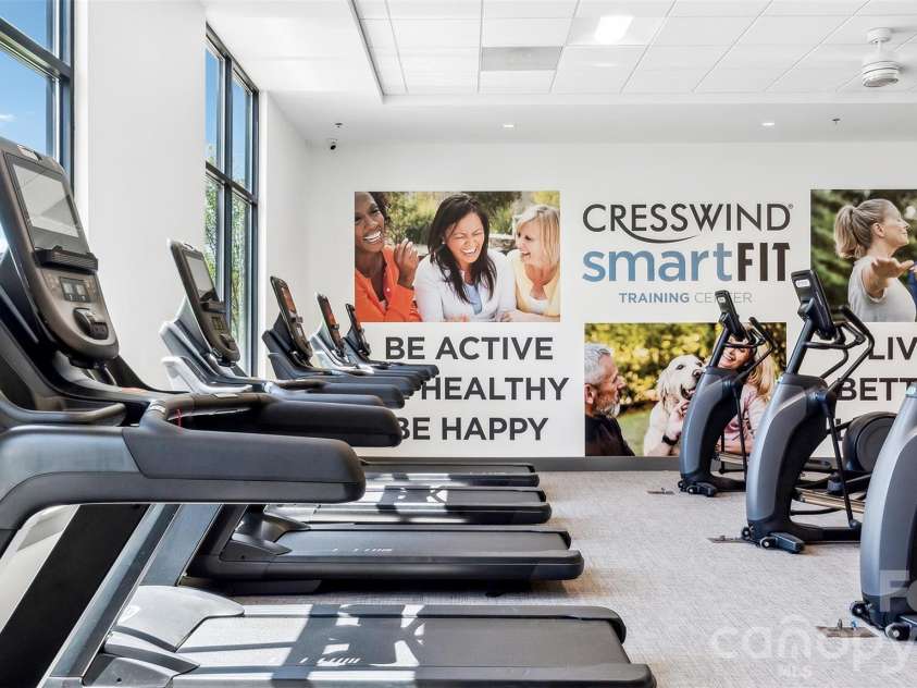 6055 Brush Creek, Monroe, NC 28110.  MLS# CAR4221974, YatesRealty ID 5606. EGYM Fitness 