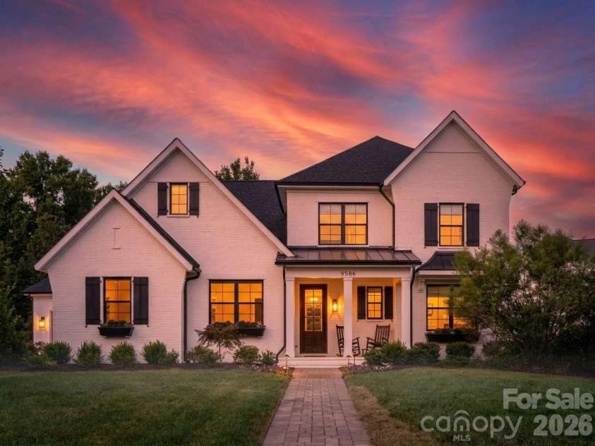 9588 Pacing Lane, Concord, NC 28027.  MLS# CAR4432011, YatesRealty ID 56073. Beautiful Home at Sunset