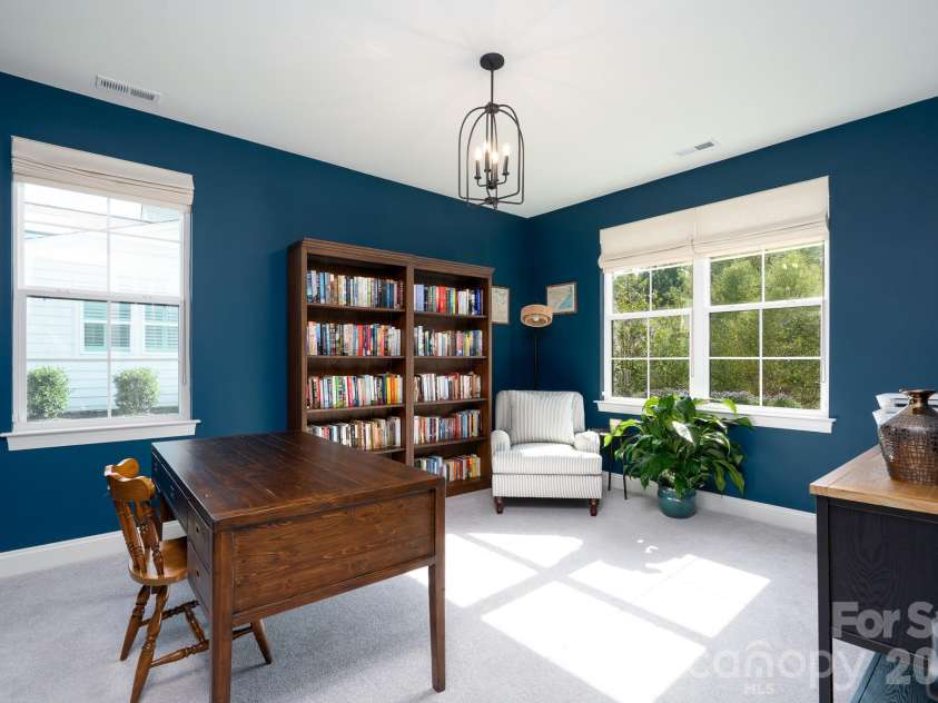 9588 Pacing Lane, Concord, NC 28027.  MLS# CAR4432011, YatesRealty ID 56073. Main floor Office/Study