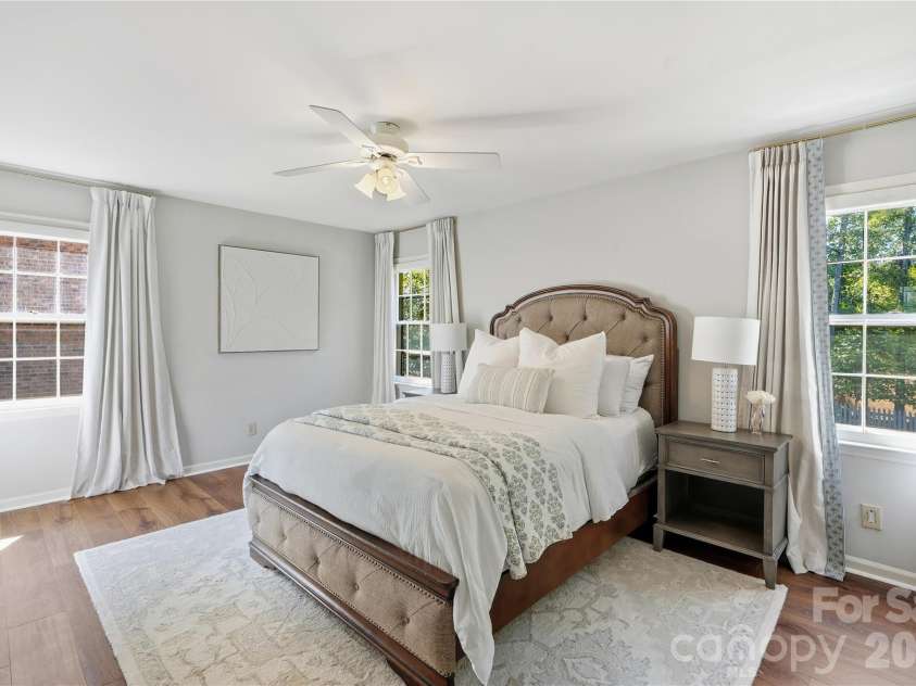717 Fredricksburg Road, Matthews, NC 28105.  MLS# CAR4428487, YatesRealty ID 56079. Primary bedroom