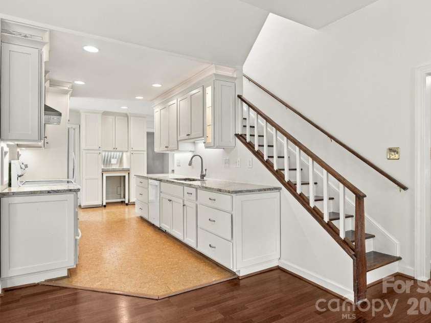 4036 Will Proctor Street, Denver, NC 28037.  MLS# CAR4429272, YatesRealty ID 56101. Galley Kitchen & Back Stairs