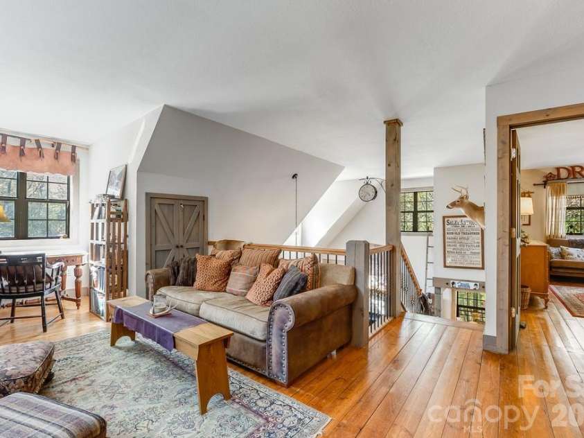 111 Elkhound Road, Waynesville, NC 28785.  MLS# CAR4433122, YatesRealty ID 56104. Upper Level Lounge