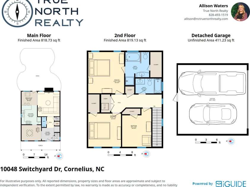 10048 Switchyard Drive, Cornelius, NC 28031.  MLS# CAR4433430, YatesRealty ID 56110. 