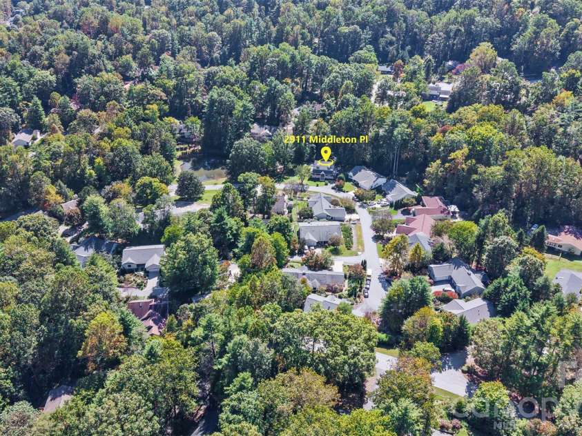 2911 Middleton Place, Hendersonville, NC 28791.  MLS# CAR4433070, YatesRealty ID 56111. Community Ariel