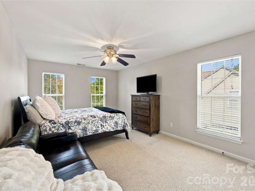 195 Huntly Lane, Mooresville, NC 28115.  MLS# CAR4433236, YatesRealty ID 56123. Second bedroom upper