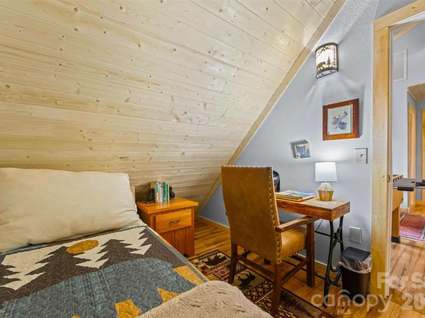 588 Panoramic Loop, Maggie Valley, NC 28751.  MLS# CAR4431380, YatesRealty ID 56124. Office decorated as a 4th sleeping area