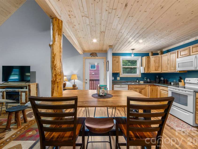 588 Panoramic Loop, Maggie Valley, NC 28751.  MLS# CAR4431380, YatesRealty ID 56124. Open Plan with Updated Solid By=utcher block counters