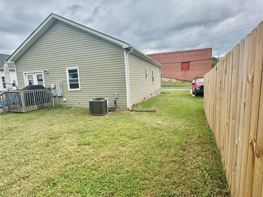 340 McBrayer Street, Shelby, NC 28150.  MLS# CAR4432357, YatesRealty ID 56184. BACK YARD LEFT