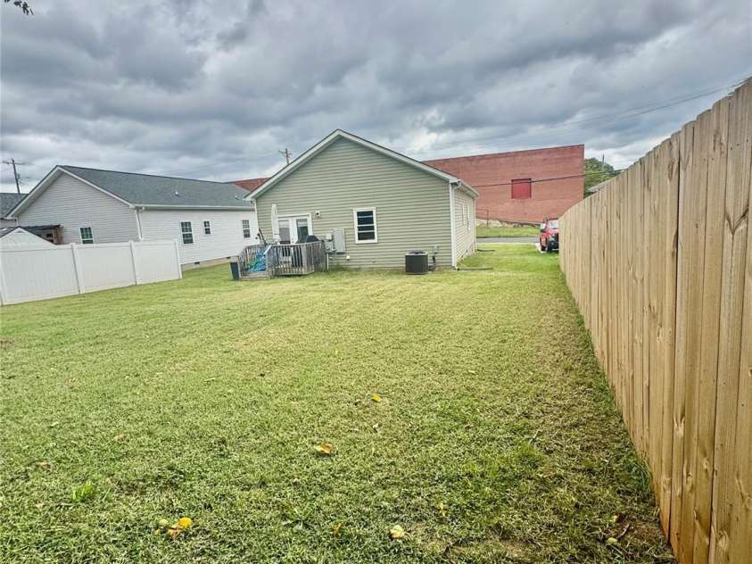 340 McBrayer Street, Shelby, NC 28150.  MLS# CAR4432357, YatesRealty ID 56184. BACK YARD LEFT
