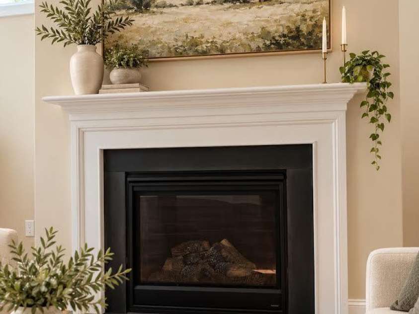 680 Poplar View Drive, Concord, NC 28027.  MLS# CAR4428432, YatesRealty ID 56209. Greatroom Fireplace