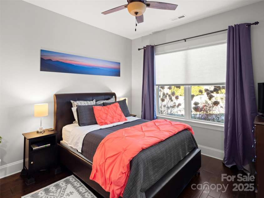 32 Bungalow Way, Brevard, NC 28712.  MLS# CAR4330127, YatesRealty ID 5624. Guest room