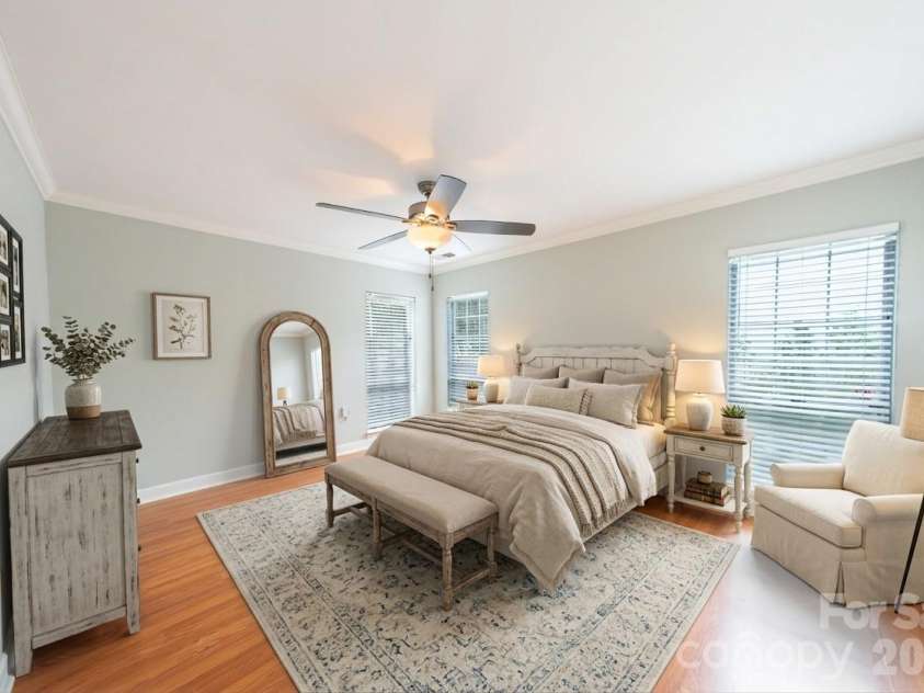 13836 Poppleton Court, Charlotte, NC 28273.  MLS# CAR4433885, YatesRealty ID 56253. Virtually staged bedroom