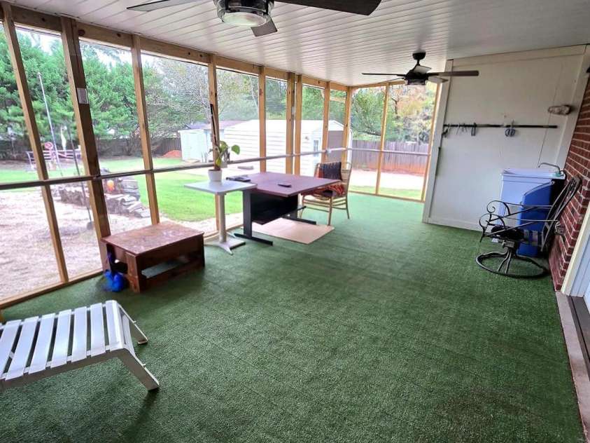 4107 Windwood Drive, Gastonia, NC 28056.  MLS# CAR4433892, YatesRealty ID 56264. Covered and fully screened back deck