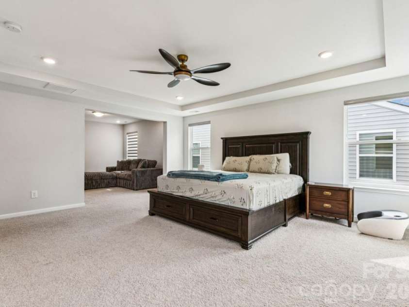8704 Frank Grier Road, Charlotte, NC 28215.  MLS# CAR4433413, YatesRealty ID 56267. Primary bedroom with separate sitting room