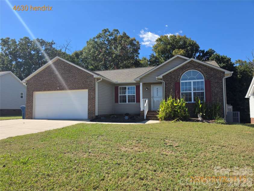 4630 Hendrix Court, Concord, NC 28025.  MLS# CAR4432634, YatesRealty ID 56275. 
