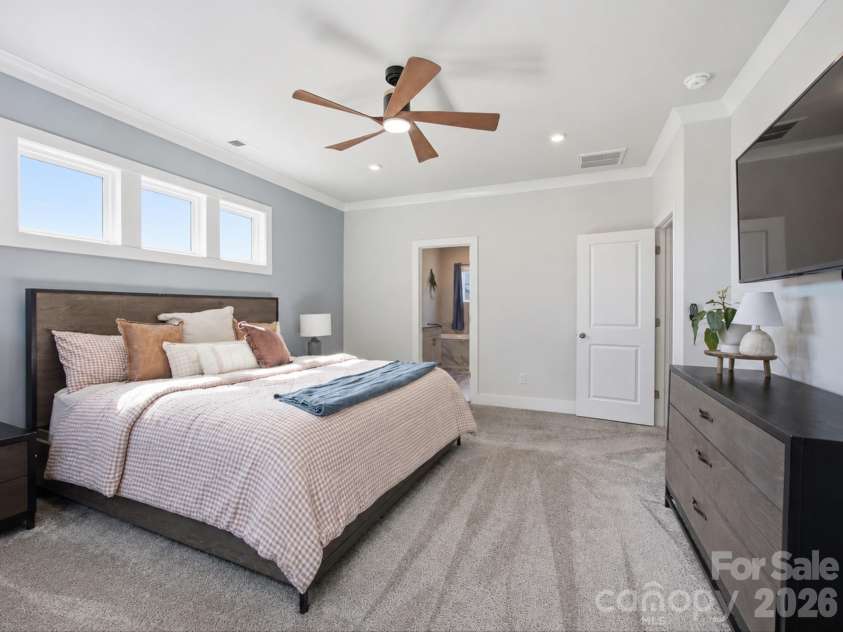 1305 Coppergate Drive, Salisbury, NC 28147.  MLS# CAR4428820, YatesRealty ID 56314. En suite bathroom and walk in closet right off bedroom