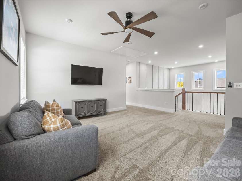 1305 Coppergate Drive, Salisbury, NC 28147.  MLS# CAR4428820, YatesRealty ID 56314. Large loft at top of stairs