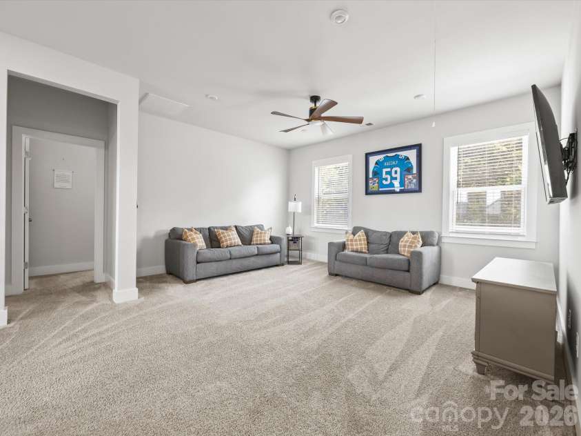 1305 Coppergate Drive, Salisbury, NC 28147.  MLS# CAR4428820, YatesRealty ID 56314. Large loft at top of stairs